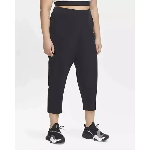 Nike Women's Standard Fit Mid Rise 7/8 Training Pants Plus Size 2X, Black NWT - Picture 1 of 5